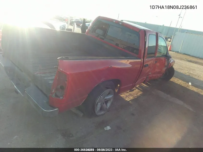 1D7HA18N08J236861 2008 Dodge Ram 1500 Slt