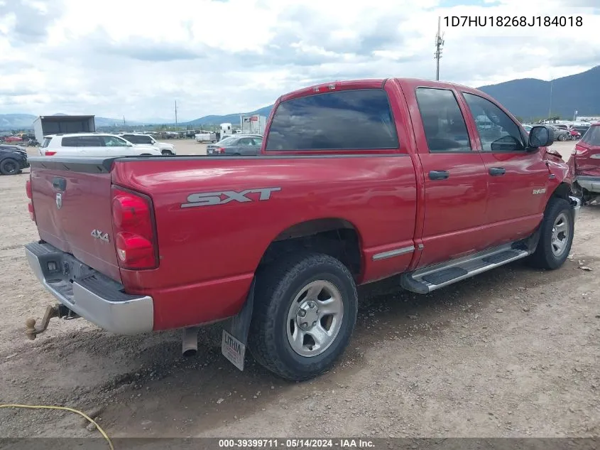 2008 Dodge Ram 1500 St/Sxt VIN: 1D7HU18268J184018 Lot: 39399711