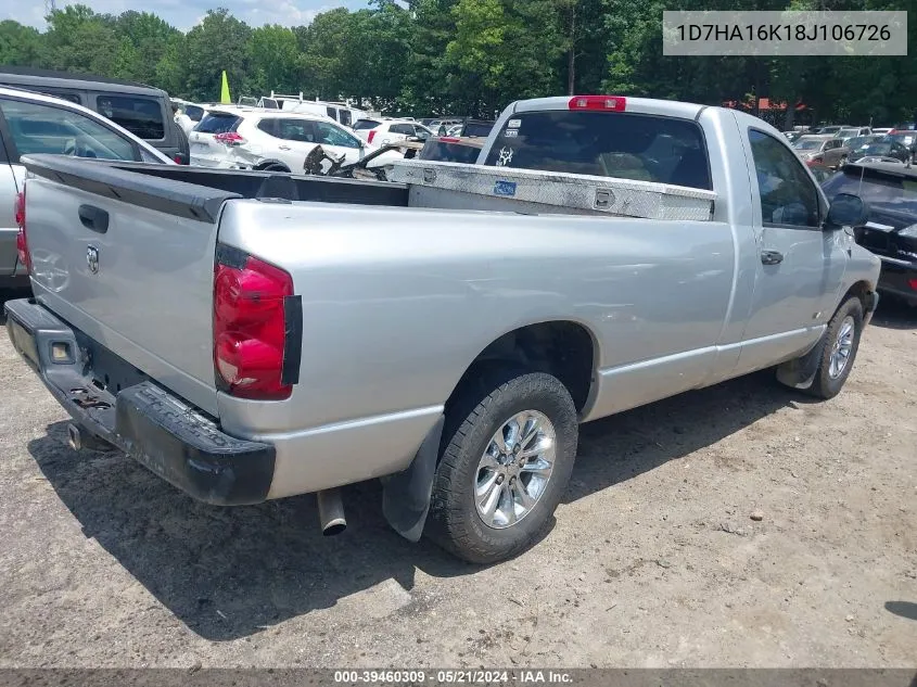 1D7HA16K18J106726 2008 Dodge Ram 1500 St/Sxt