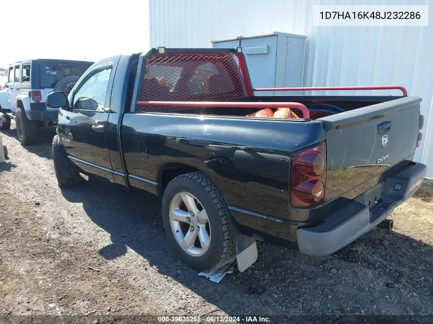 2008 Dodge Ram 1500 St/Sxt VIN: 1D7HA16K48J232286 Lot: 39635255