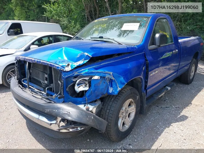 2008 Dodge Ram 1500 St/Sxt VIN: 1D7HA16298J199060 Lot: 39654767