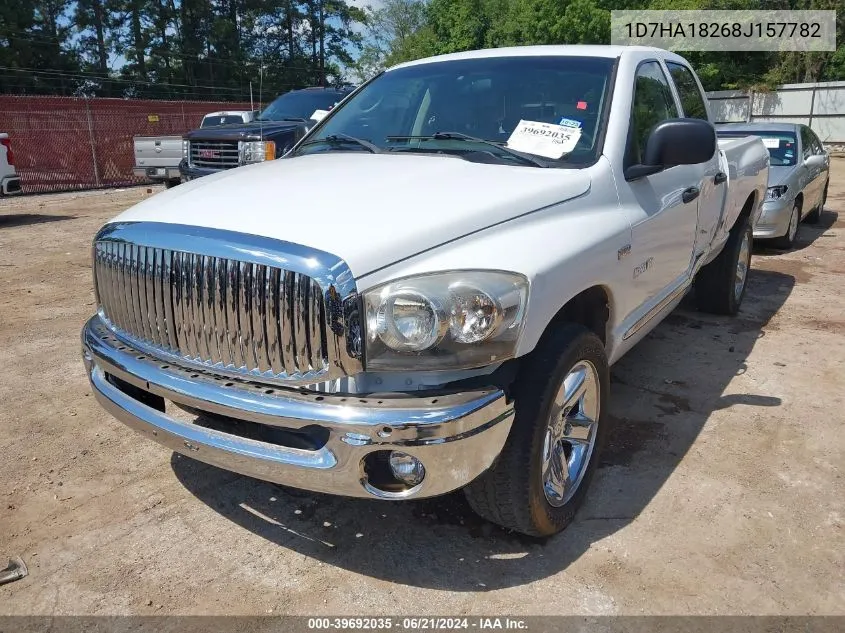 2008 Dodge Ram 1500 Slt VIN: 1D7HA18268J157782 Lot: 39692035