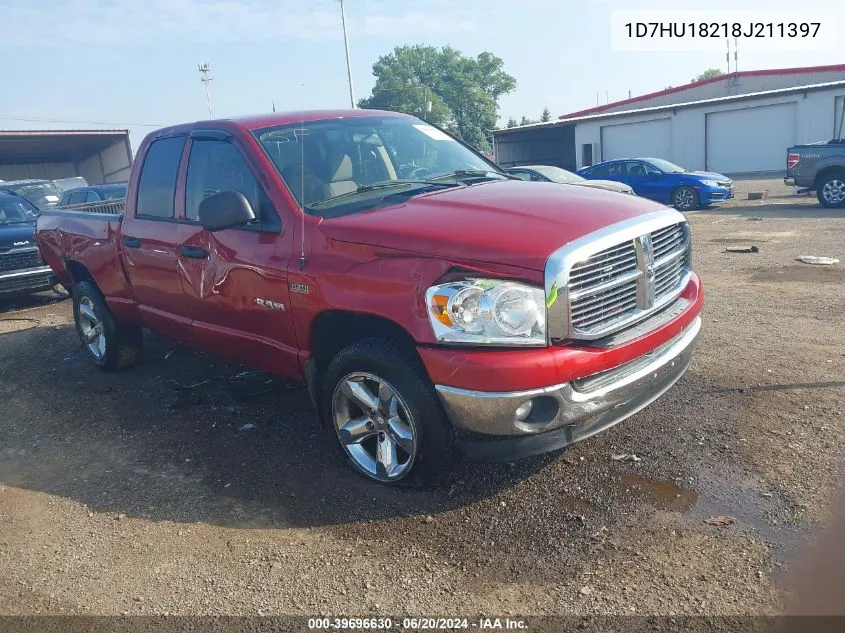 2008 Dodge Ram 1500 Slt VIN: 1D7HU18218J211397 Lot: 39696630