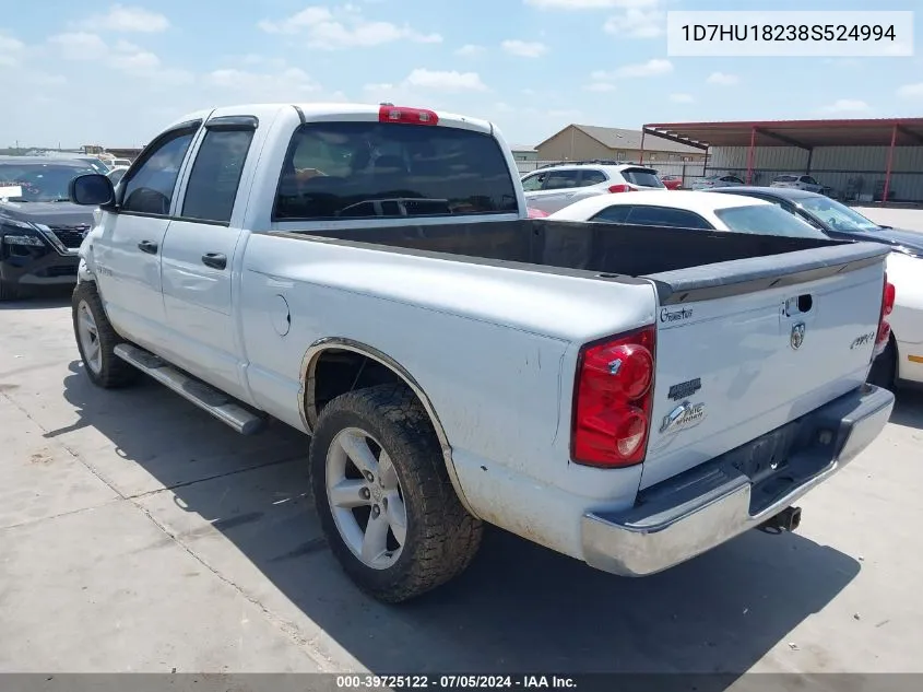 1D7HU18238S524994 2008 Dodge Ram 1500 Slt