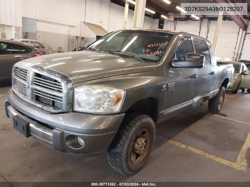 2008 Dodge Ram 2500 Laramie VIN: 3D7KS29A38G128207 Lot: 39773362