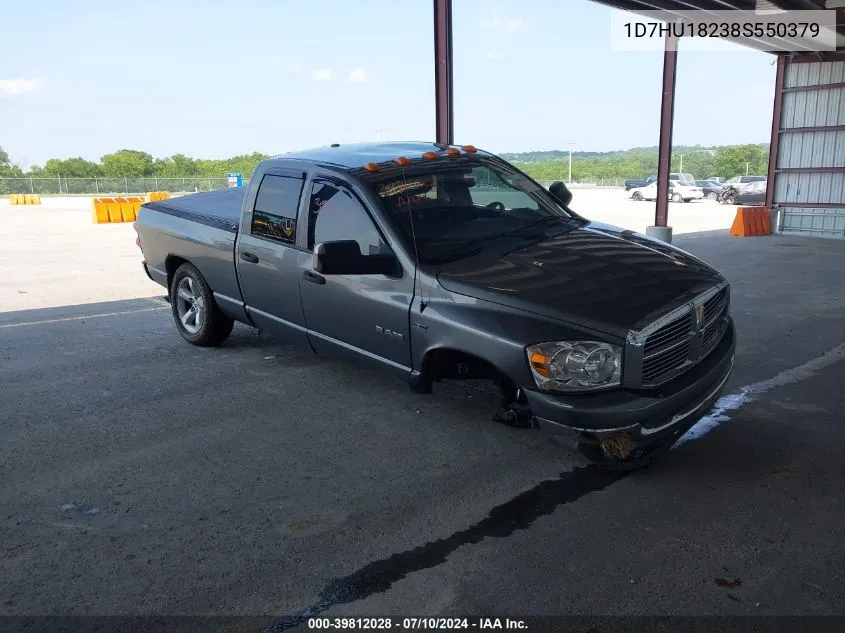 2008 Dodge Ram 1500 Slt VIN: 1D7HU18238S550379 Lot: 39812028