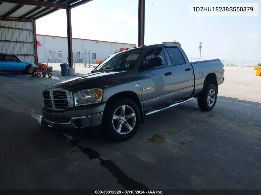 2008 Dodge Ram 1500 Slt VIN: 1D7HU18238S550379 Lot: 39812028