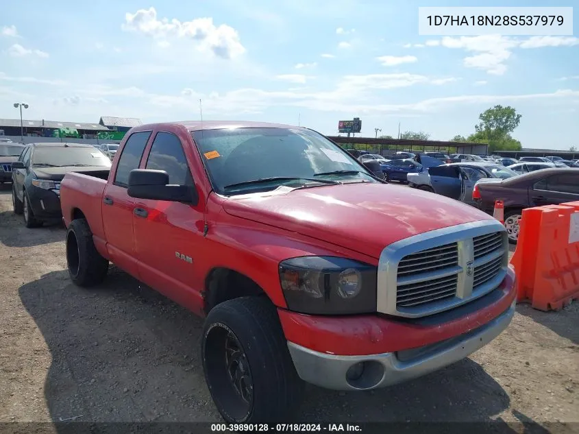 2008 Dodge Ram 1500 Slt VIN: 1D7HA18N28S537979 Lot: 39890128