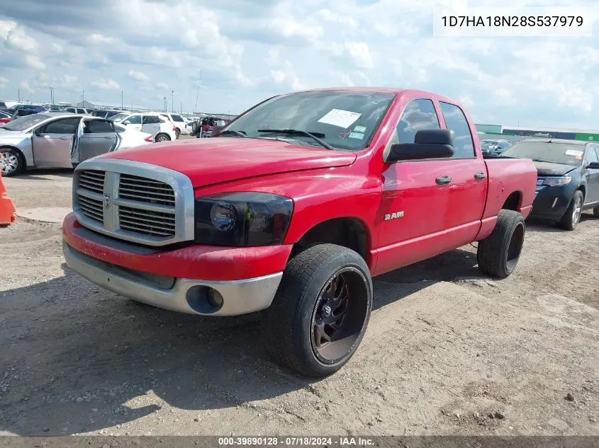 2008 Dodge Ram 1500 Slt VIN: 1D7HA18N28S537979 Lot: 39890128