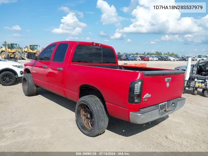 2008 Dodge Ram 1500 Slt VIN: 1D7HA18N28S537979 Lot: 39890128