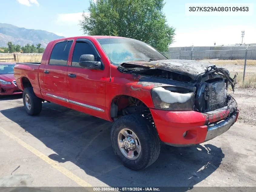 2008 Dodge Ram 2500 Laramie VIN: 3D7KS29A08G109453 Lot: 39894810