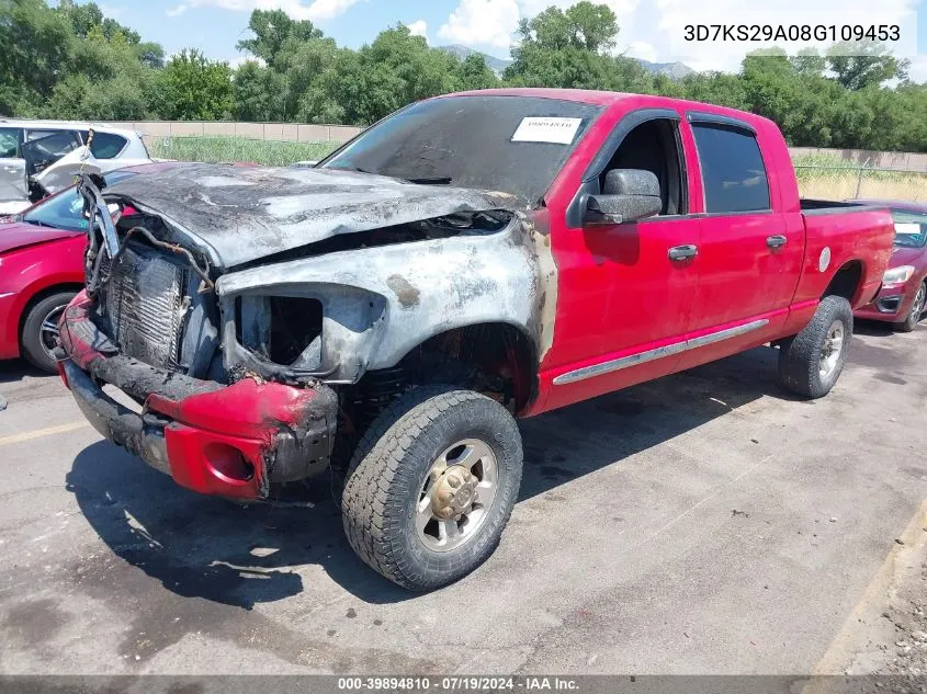 2008 Dodge Ram 2500 Laramie VIN: 3D7KS29A08G109453 Lot: 39894810