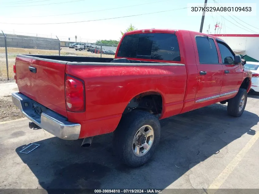 2008 Dodge Ram 2500 Laramie VIN: 3D7KS29A08G109453 Lot: 39894810