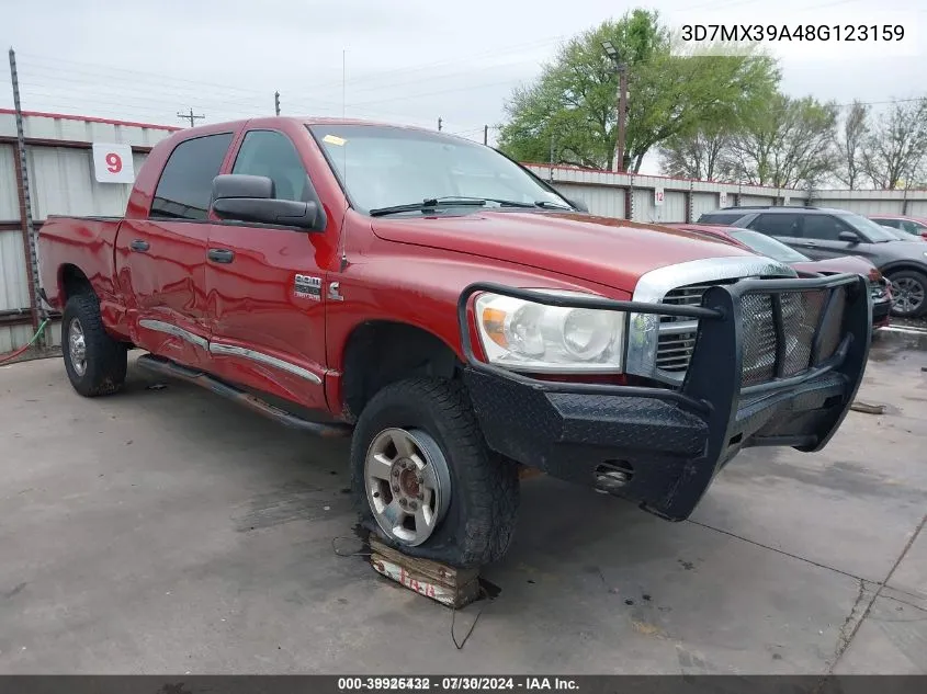 2008 Dodge Ram 3500 Laramie VIN: 3D7MX39A48G123159 Lot: 39926432