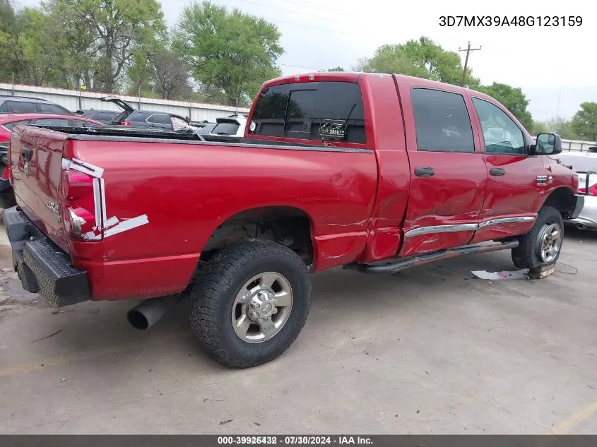 2008 Dodge Ram 3500 Laramie VIN: 3D7MX39A48G123159 Lot: 39926432