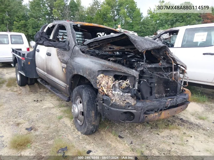 2008 Dodge Ram 3500 Laramie VIN: 3D7MX48A88G114519 Lot: 39975558