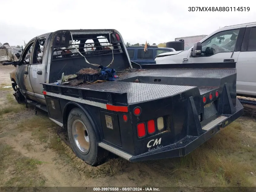 2008 Dodge Ram 3500 Laramie VIN: 3D7MX48A88G114519 Lot: 39975558