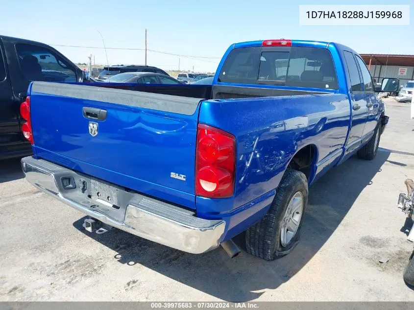 2008 Dodge Ram 1500 Slt VIN: 1D7HA18288J159968 Lot: 39975683