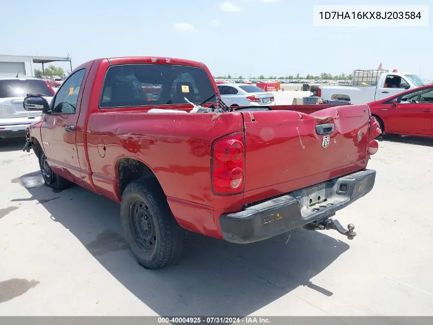 1D7HA16KX8J203584 2008 Dodge Ram 1500 St/Sxt