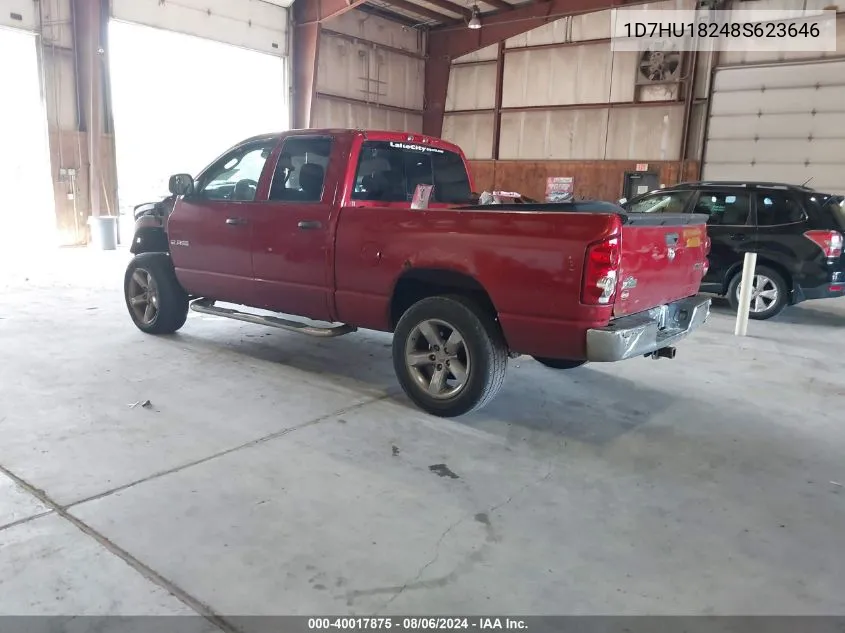 2008 Dodge Ram 1500 Slt VIN: 1D7HU18248S623646 Lot: 40017875