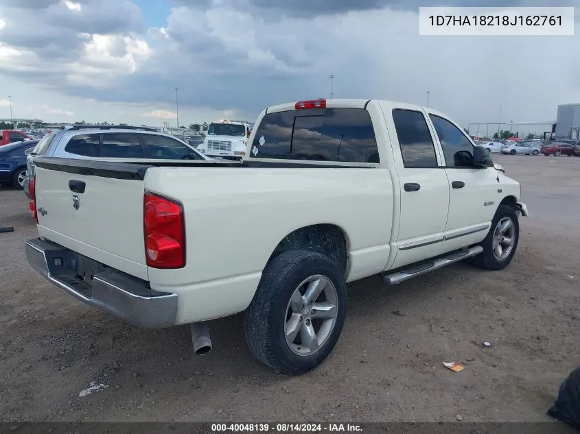 2008 Dodge Ram 1500 Slt VIN: 1D7HA18218J162761 Lot: 40048139