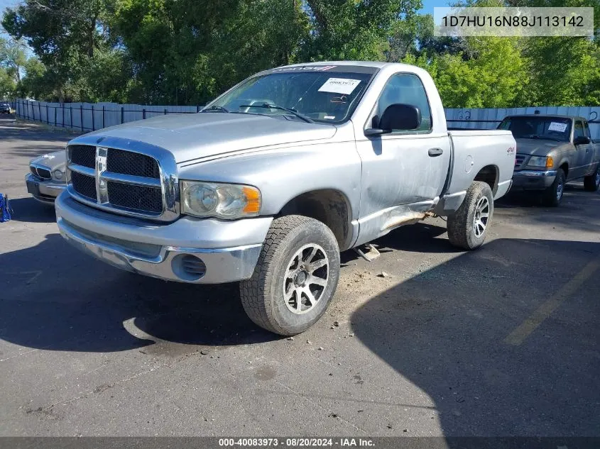 2008 Dodge Ram 1500 St/Sxt VIN: 1D7HU16N88J113142 Lot: 40083973