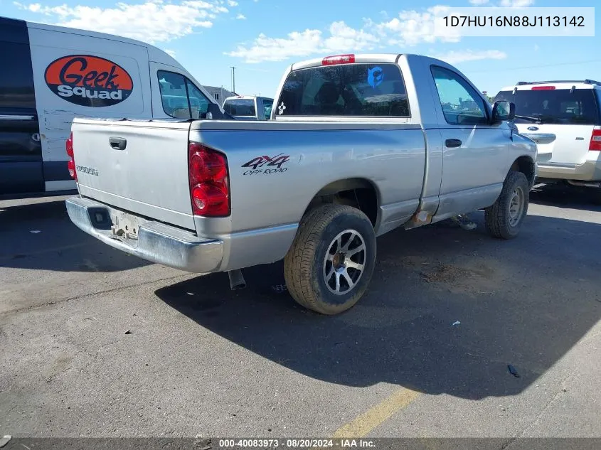 2008 Dodge Ram 1500 St/Sxt VIN: 1D7HU16N88J113142 Lot: 40083973