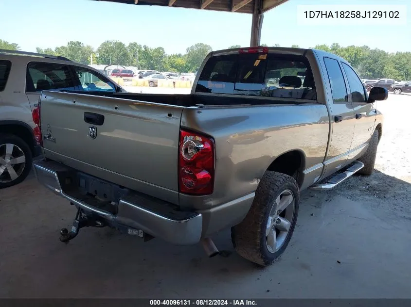 1D7HA18258J129102 2008 Dodge Ram 1500 Slt