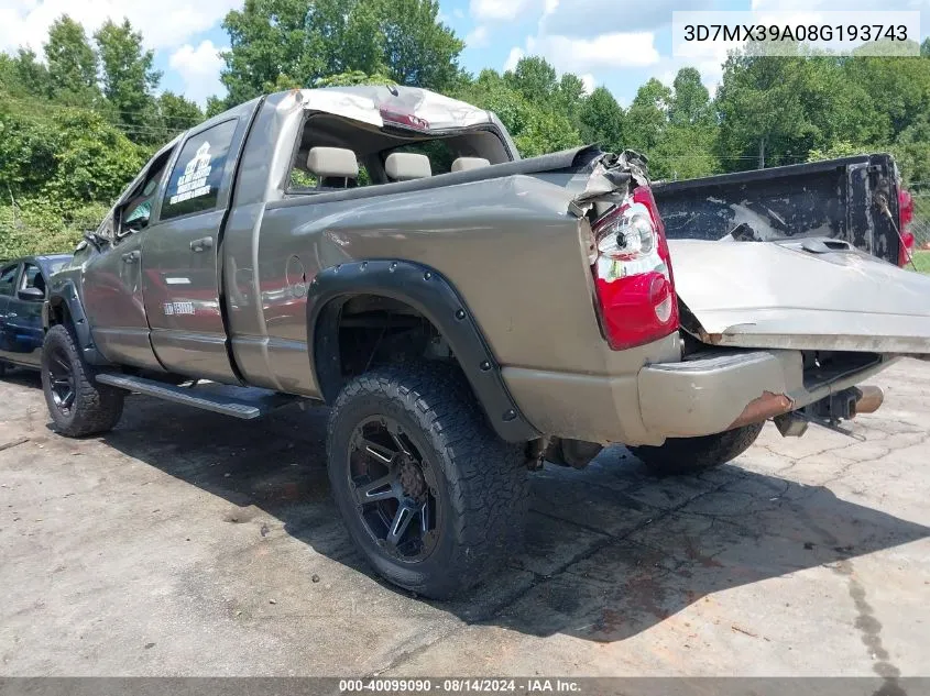 3D7MX39A08G193743 2008 Dodge Ram 3500 Sxt/Slt