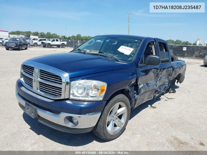 2008 Dodge Ram 1500 Slt VIN: 1D7HA18208J235487 Lot: 40130485