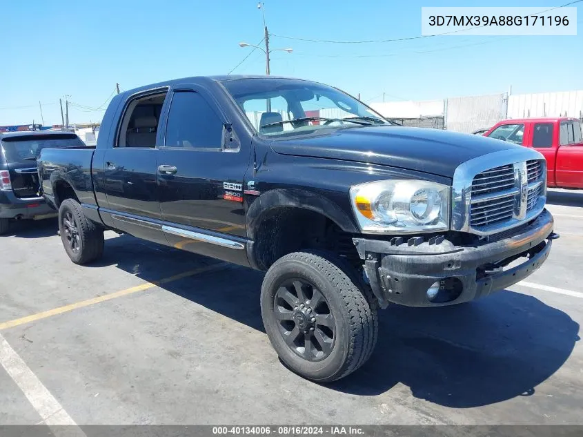 2008 Dodge Ram 3500 Laramie VIN: 3D7MX39A88G171196 Lot: 40134006