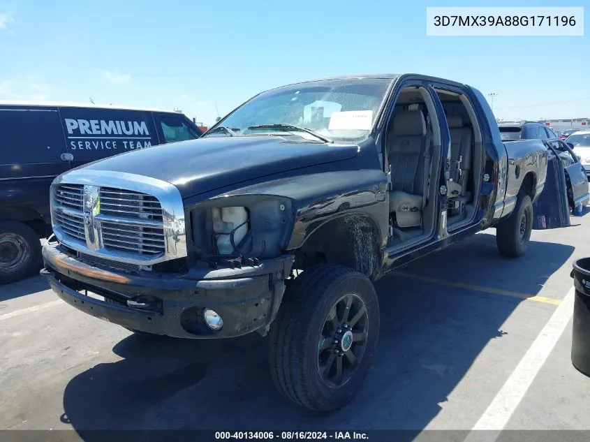 2008 Dodge Ram 3500 Laramie VIN: 3D7MX39A88G171196 Lot: 40134006