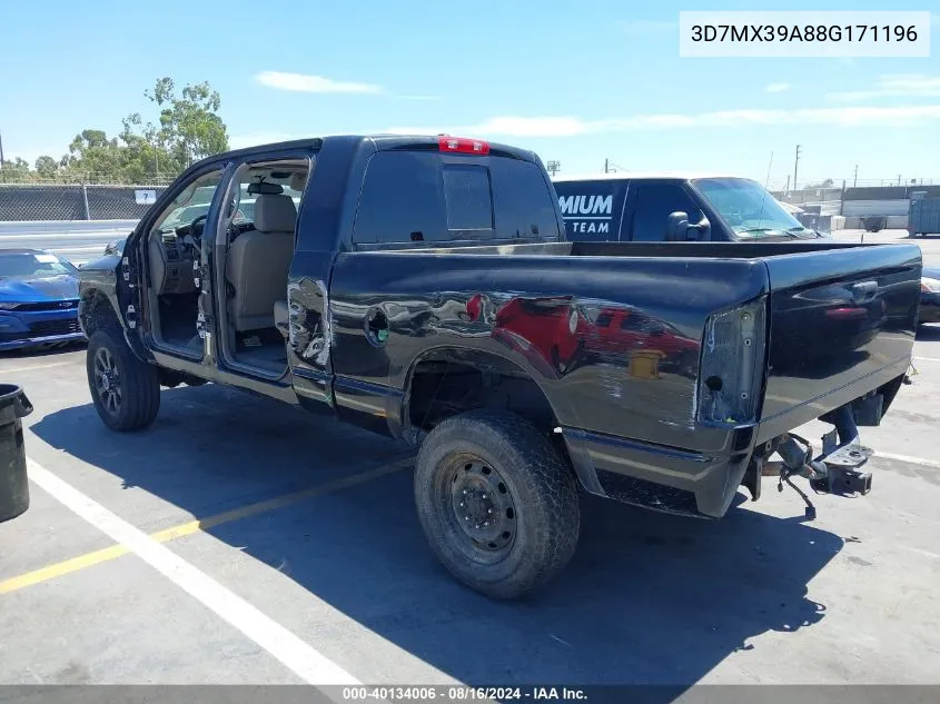 2008 Dodge Ram 3500 Laramie VIN: 3D7MX39A88G171196 Lot: 40134006