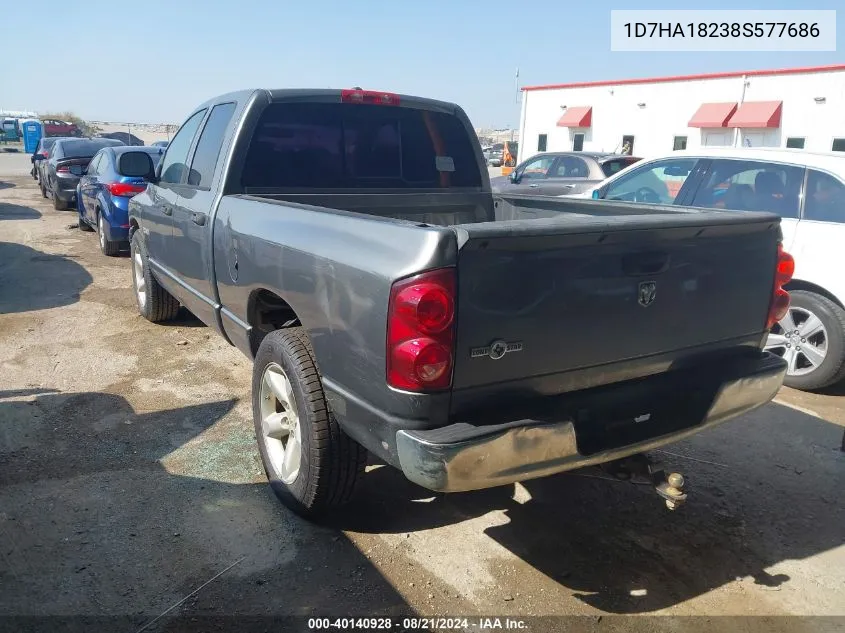 2008 Dodge Ram 1500 St/Slt VIN: 1D7HA18238S577686 Lot: 40140928