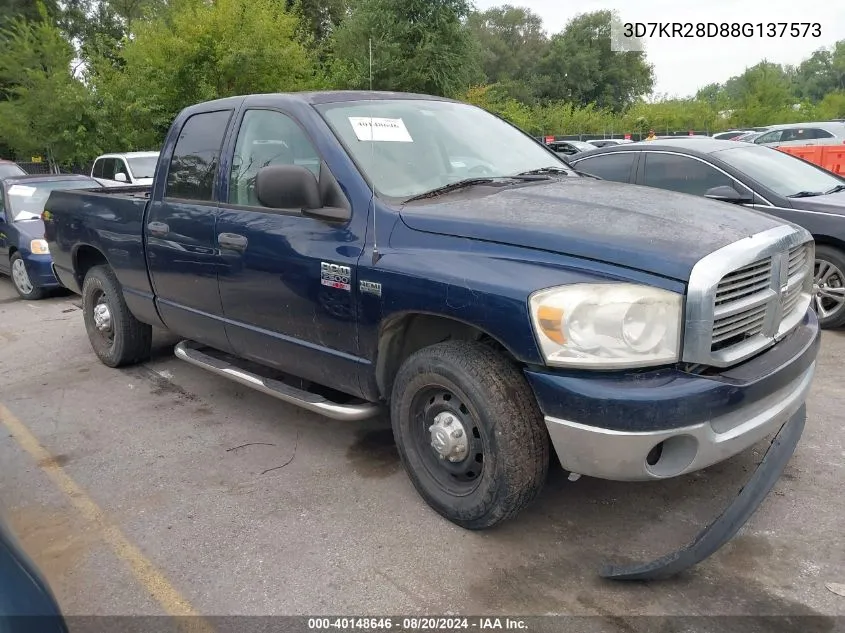 2008 Dodge Ram 2500 Slt VIN: 3D7KR28D88G137573 Lot: 40148646