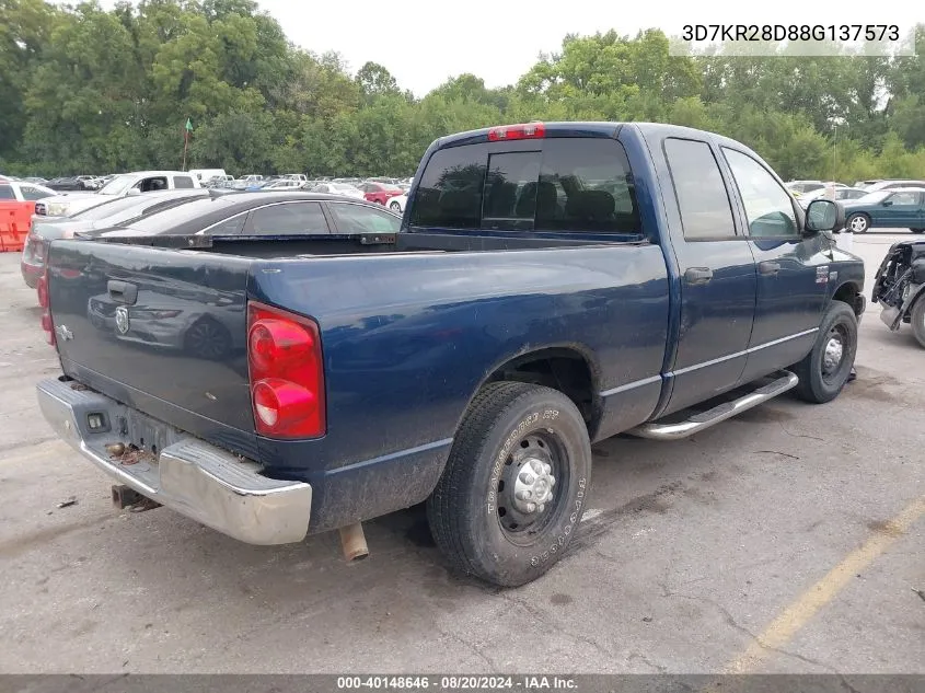 2008 Dodge Ram 2500 Slt VIN: 3D7KR28D88G137573 Lot: 40148646