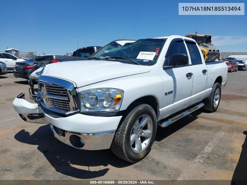 1D7HA18N18S513494 2008 Dodge Ram 1500 St/Slt