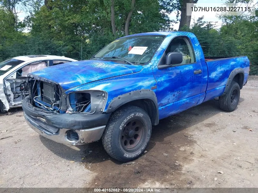 2008 Dodge Ram 1500 St/Sxt VIN: 1D7HU16288J227115 Lot: 40152882