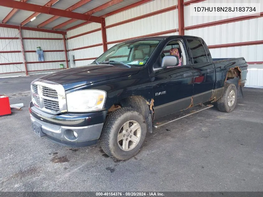 2008 Dodge Ram 1500 Slt VIN: 1D7HU18N28J183734 Lot: 40154376