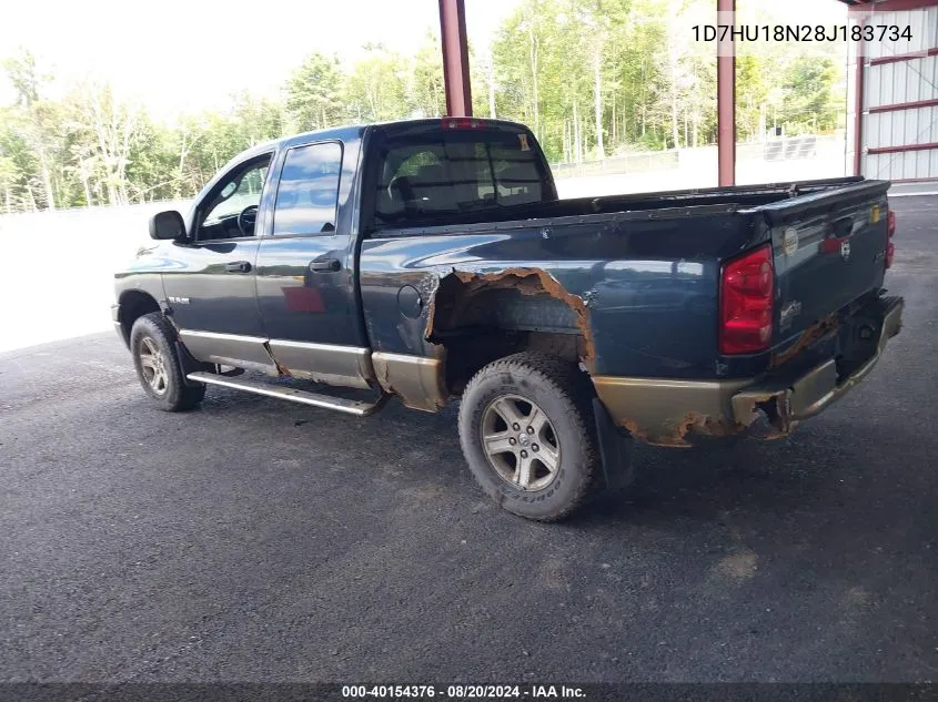 2008 Dodge Ram 1500 Slt VIN: 1D7HU18N28J183734 Lot: 40154376