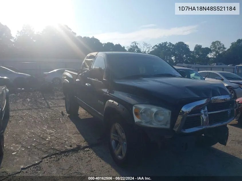 2008 Dodge Ram 1500 St/Sxt VIN: 1D7HA18N48S521184 Lot: 40162506