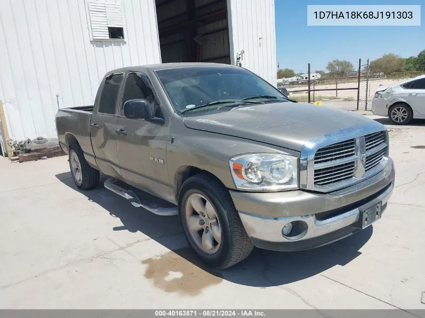 2008 Dodge Ram 1500 St VIN: 1D7HA18K68J191303 Lot: 40163871