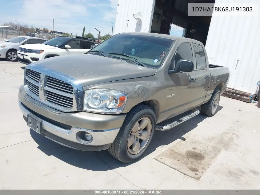 2008 Dodge Ram 1500 St VIN: 1D7HA18K68J191303 Lot: 40163871