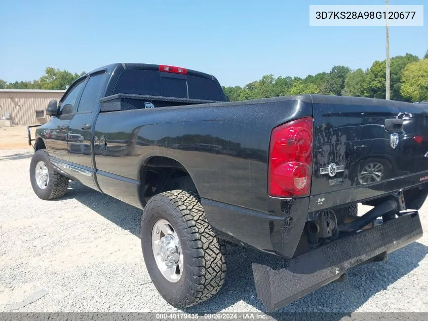 2008 Dodge Ram 2500 Slt VIN: 3D7KS28A98G120677 Lot: 40179435