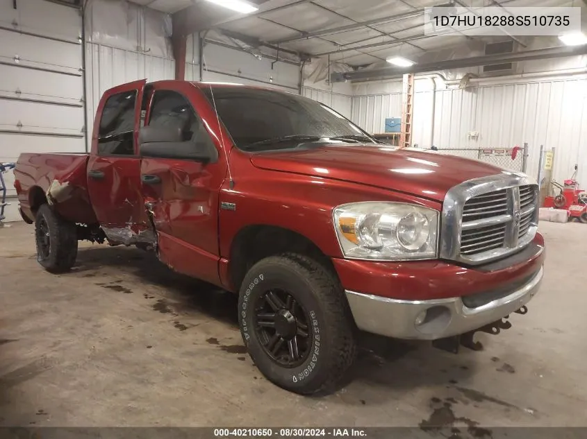 2008 Dodge Ram 1500 Slt VIN: 1D7HU18288S510735 Lot: 40210650