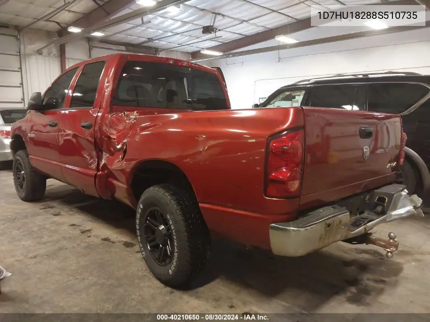 2008 Dodge Ram 1500 Slt VIN: 1D7HU18288S510735 Lot: 40210650