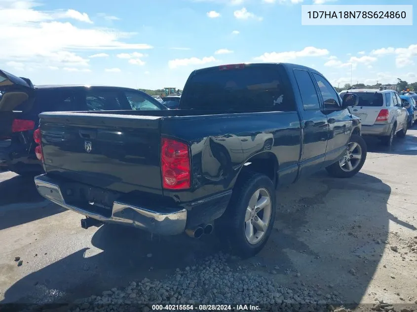 2008 Dodge Ram 1500 St/Sxt VIN: 1D7HA18N78S624860 Lot: 40215554