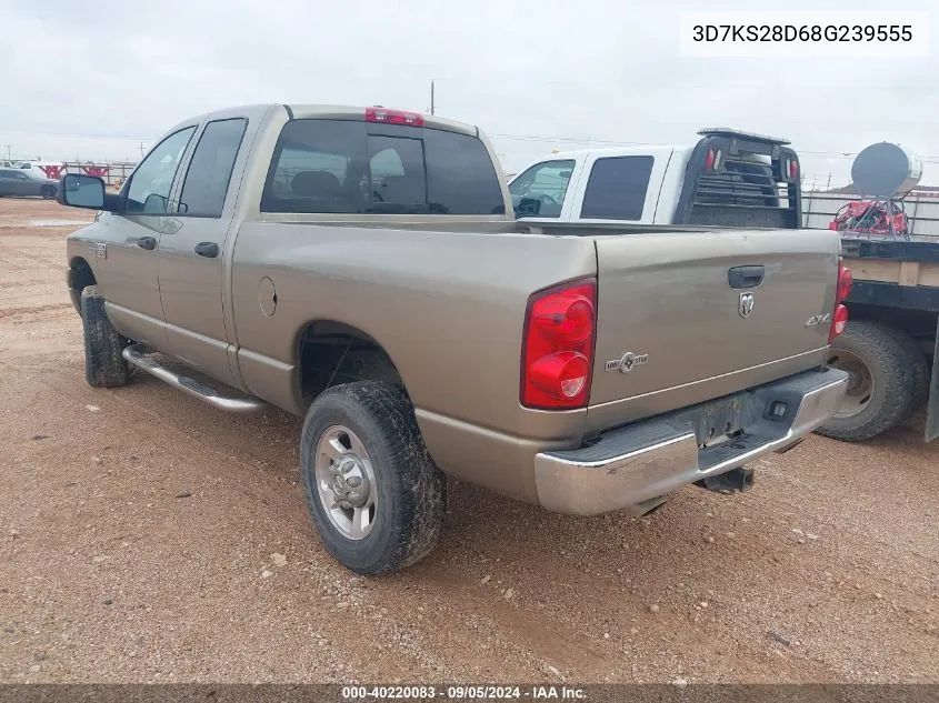 2008 Dodge Ram 2500 St/Slt VIN: 3D7KS28D68G239555 Lot: 40220083