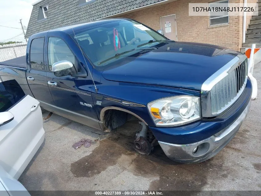 2008 Dodge Ram 1500 Slt VIN: 1D7HA18N48J117226 Lot: 40227389