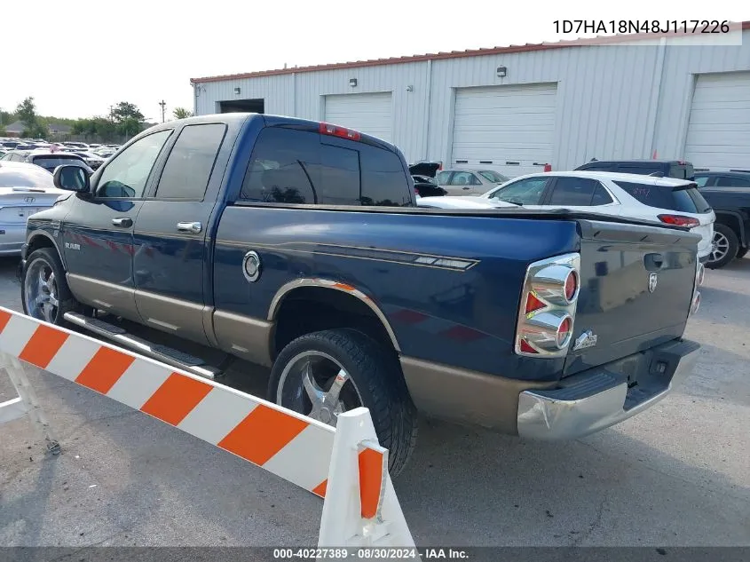 2008 Dodge Ram 1500 Slt VIN: 1D7HA18N48J117226 Lot: 40227389